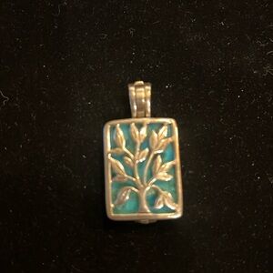Silpada Sterling, silver and turquoise tree of life pendant